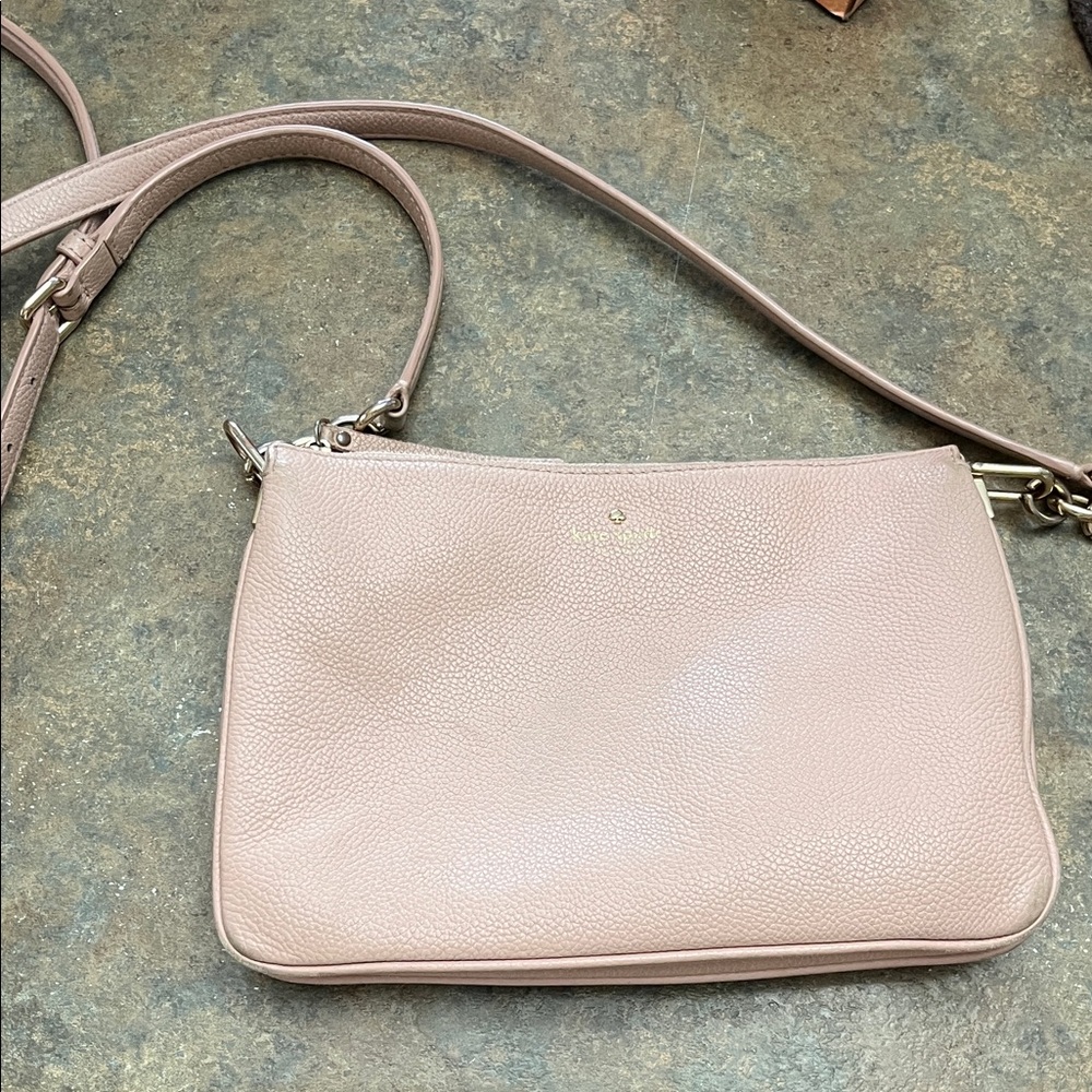 Used Kate Spade cross body purse light pink see description